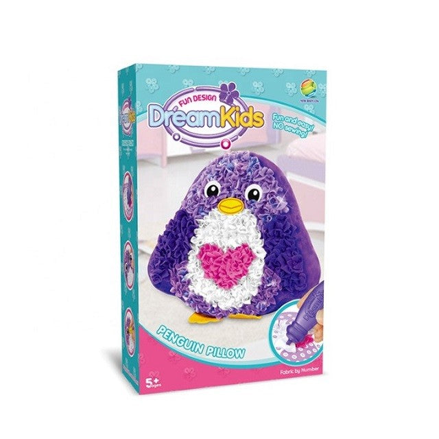 Set creatie perna pentru copii, Dream Kids, Pinguin - vivimall.ro