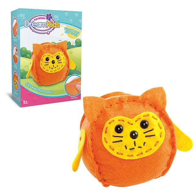 Set creatie perna pentru copii Model 2, Dream Kids, Pisica - vivimall.ro