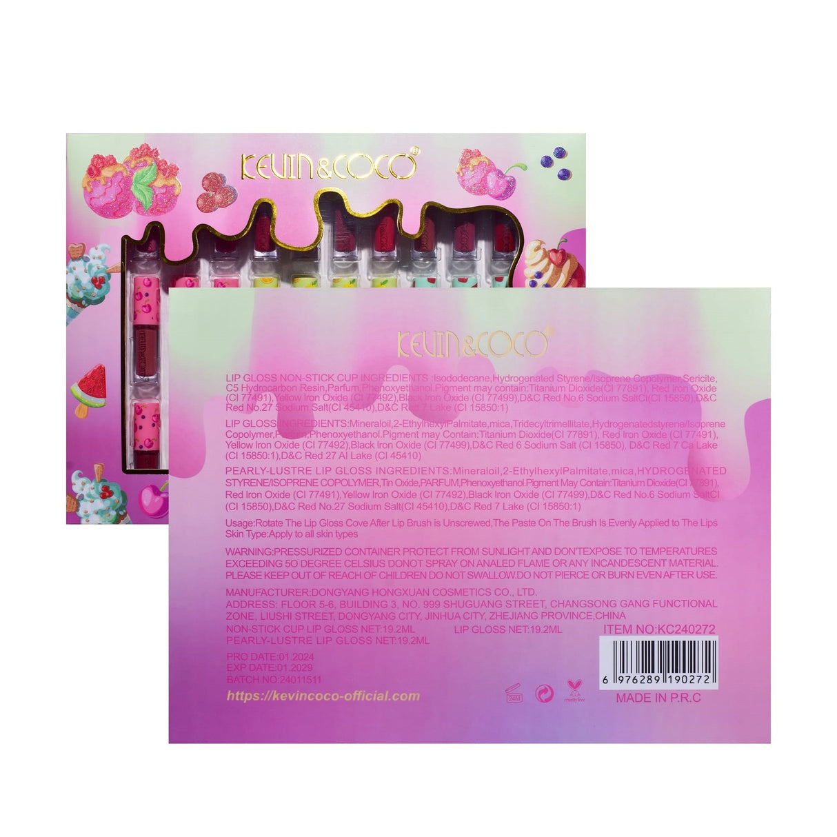 Set 36 Glossuri Multicolore | LipsKit - vivimall.ro