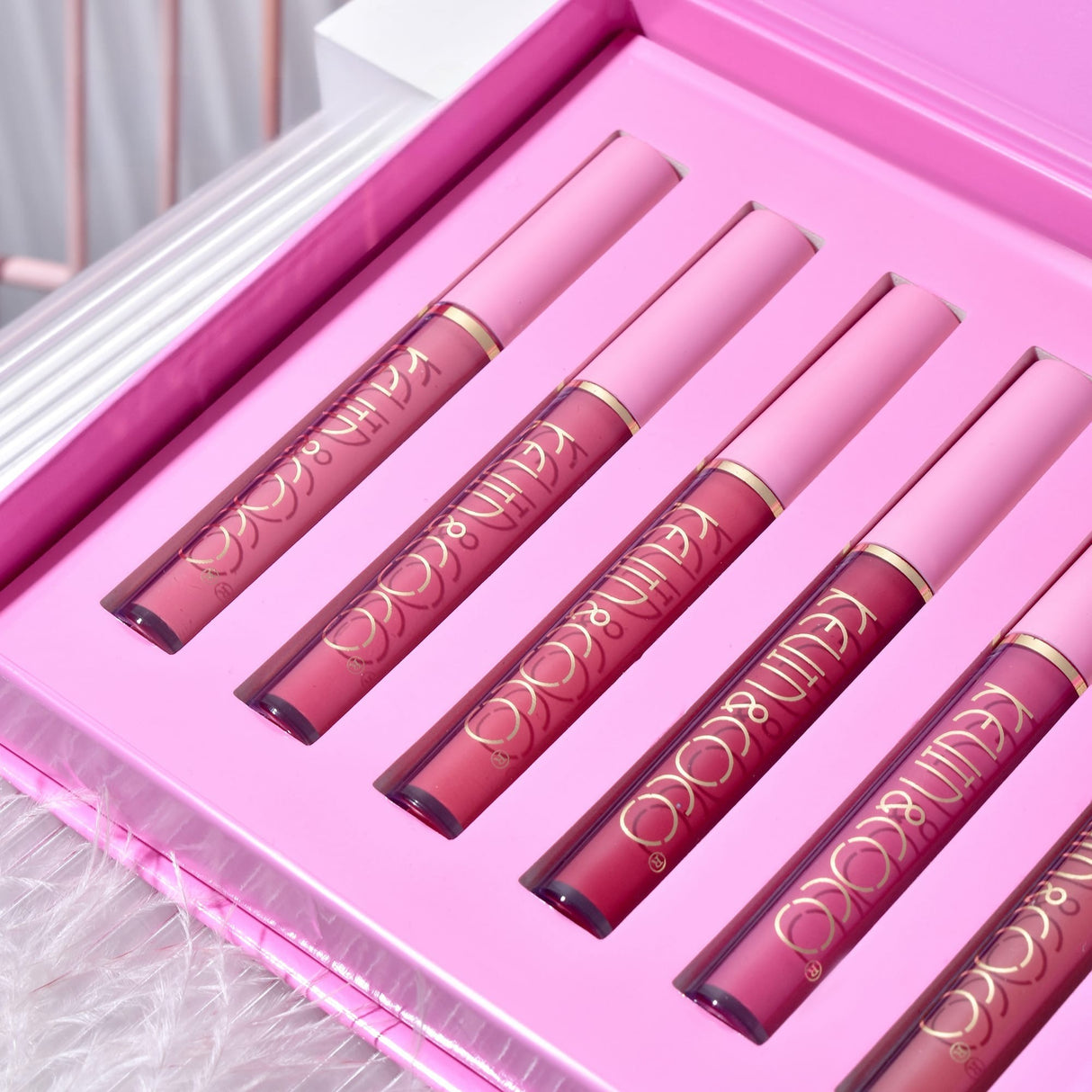 Set 6 Lip Gloss-uri Pink Girl | PinkLips - vivimall.ro