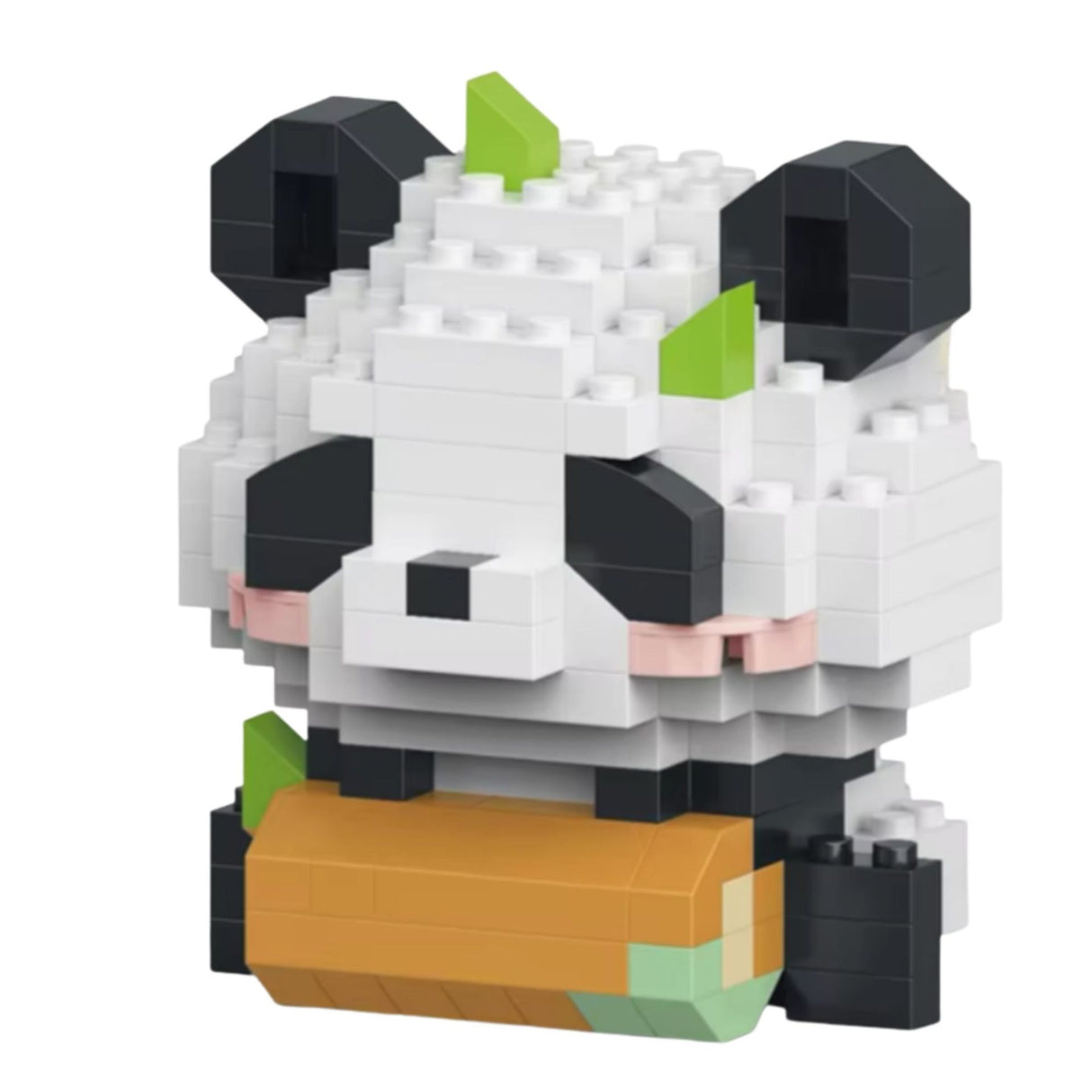 Set de Constructie, Flippy, Model Panda cu Lemn, 167 Piese, Model 3D, Jucarie Educativa STEM, +6 Ani, Plastic ABS, 7.8 x 4.1 x 11.3 cm, Bej - vivimall.ro