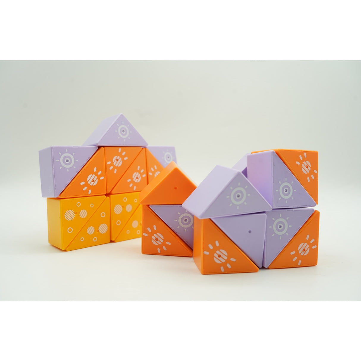 Set inteligent de constructie cu piese magnetice, Vivimall, 26 piese, pentru copii, +3 ani, multicolor - vivimall.ro