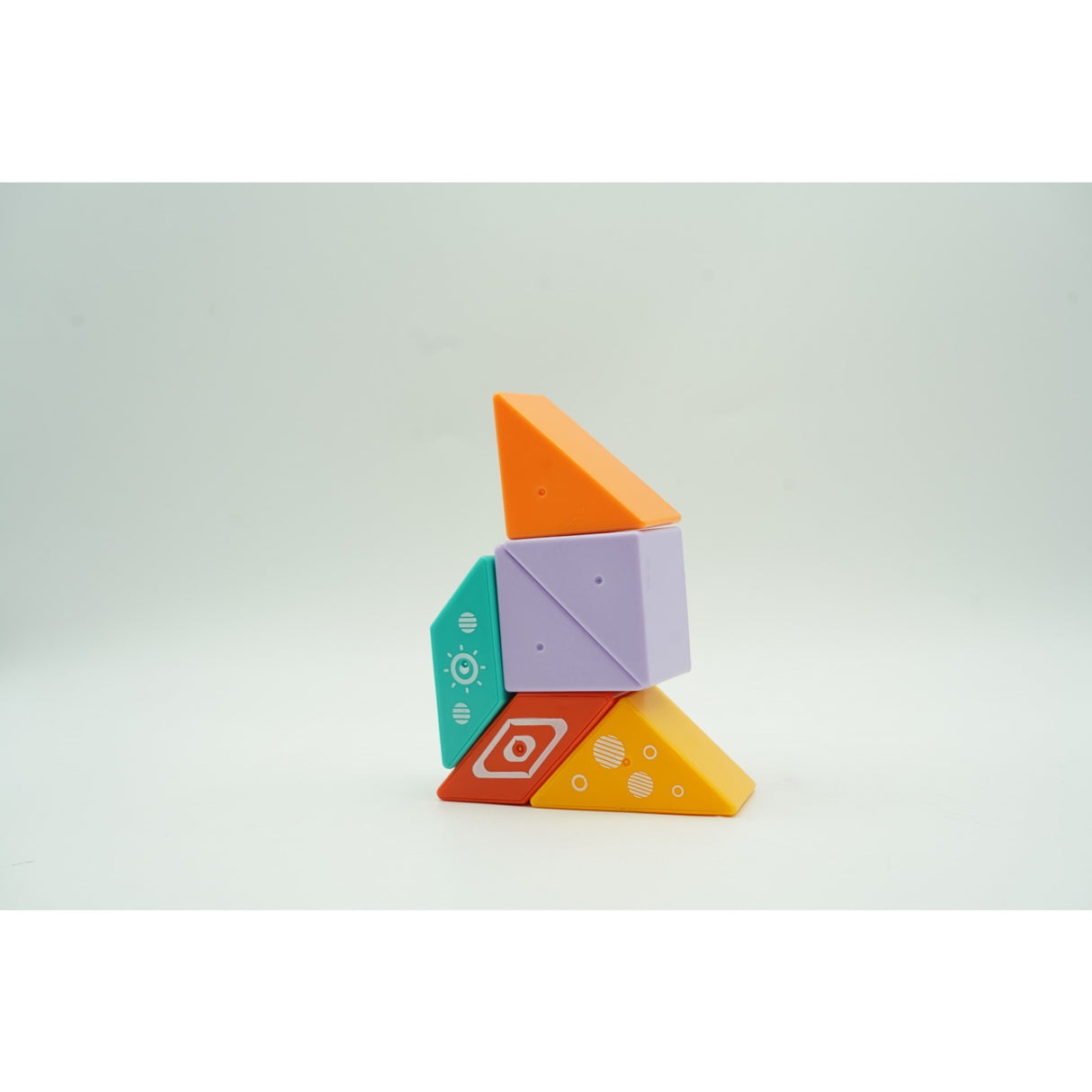 Set inteligent de constructie cu piese magnetice, Vivimall, 6 piese, pentru copii, +3 ani, multicolor - vivimall.ro