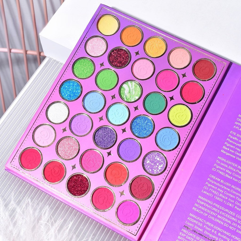 Paleta De Machiaj, Kevin &Amp; Coco, Girl Power, Fard De Pleoape, Iluminator, Blush Cremos, 117 Culori, 19 X 14.8 X 3.4 Cm - vivimall.ro