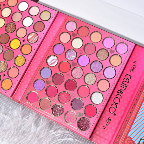 Paleta De Machiaj, Kevin &Amp; Coco, Good Luck, Fard De Pleoape, Iluminator, Blush Cremos, 117 Culori, 19 X 14.8 X 3.4 Cm - vivimall.ro