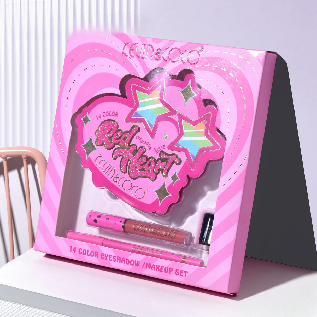 Set Machiaj Red Heart | LuxeBeauty - vivimall.ro