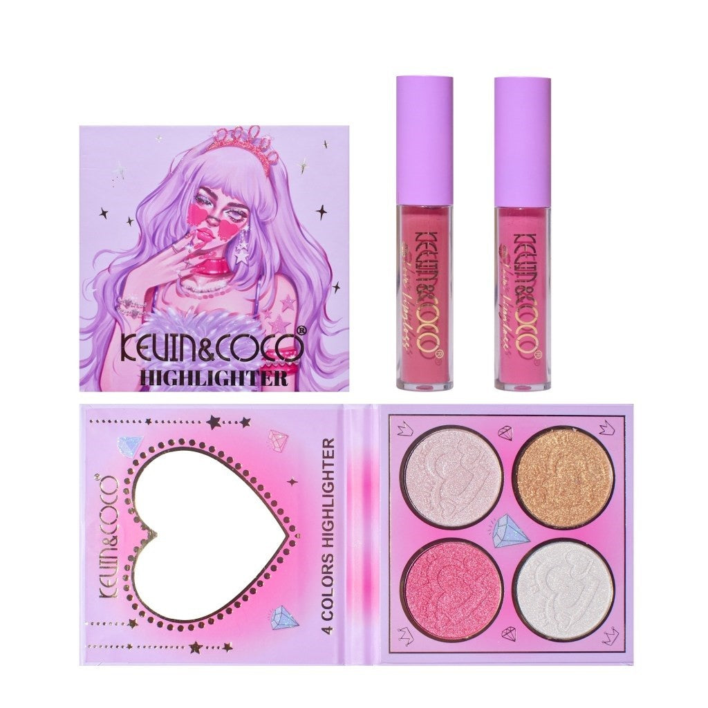 Set 4 Produse De Machiaj, Kevin &Amp; Coco, Vanilla Queen, 22 Culori, 19.7 X 21.2 X 2.5 Cm - vivimall.ro