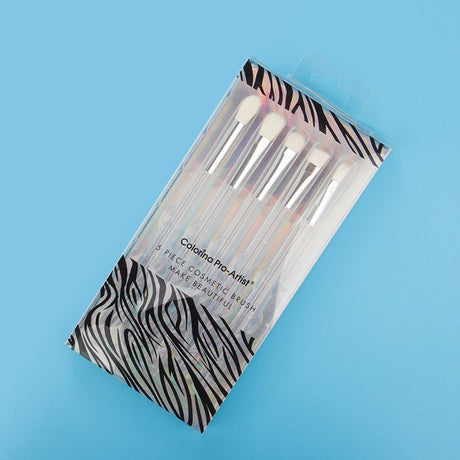 Set 5 Pensule Machiaj Transparent | CrystalBlend - vivimall.ro