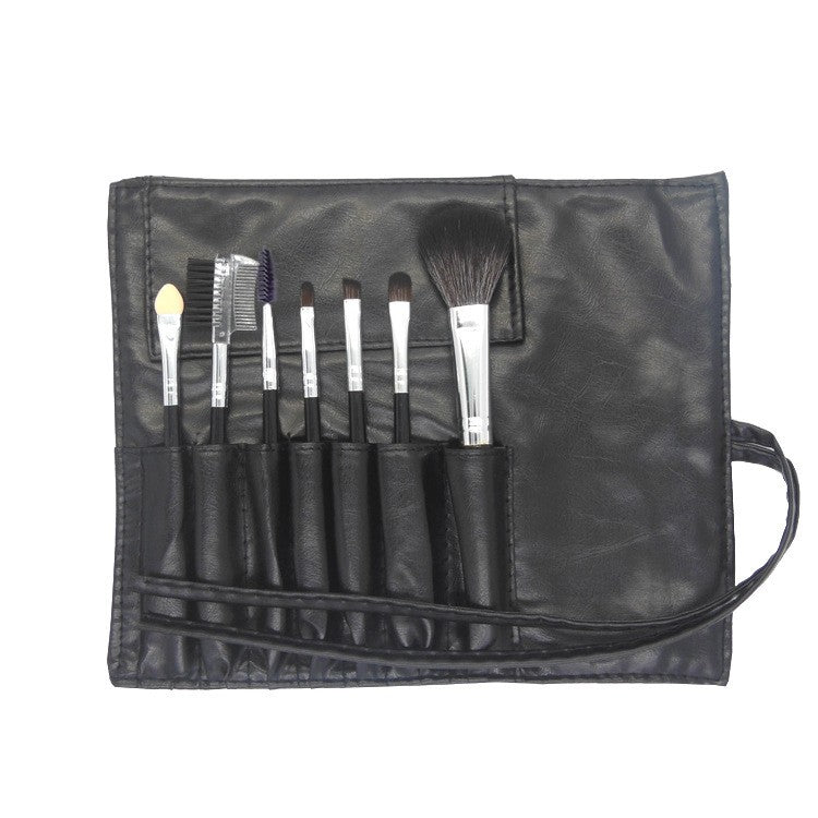 Set Portabil 7 Piese Pentru Machiaj Cu Husa Neagra - vivimall.ro