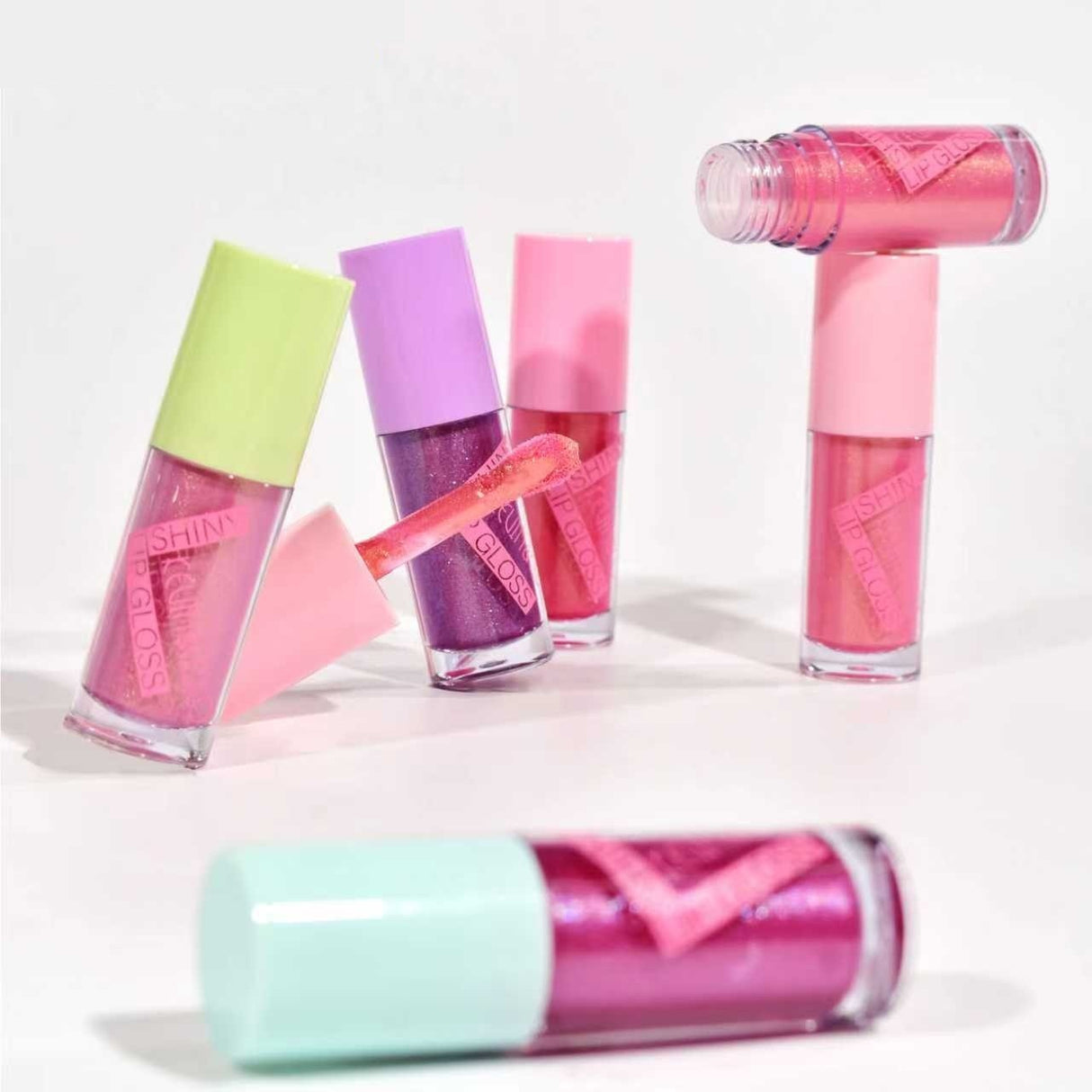 Set 5 Rujuri, Kevin Coco, Dreamy Pink, Lip-Gloss, Sidefate, Multicolor - vivimall.ro