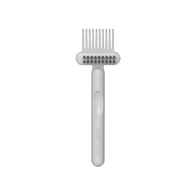 Perie pentru Curatarea Parului, Vivimall, din Plastic, 16 x 5 cm, Alb - vivimall.ro