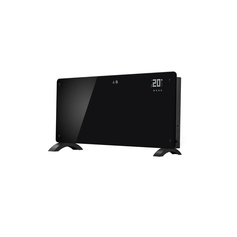 Convector Electric, Flippry, 2000W, Wi-Fi, Termostat, afisaj LED, Touch Screen, Control din Telefon, 82.3x12x45.6 cm, Negru - vivimall.ro