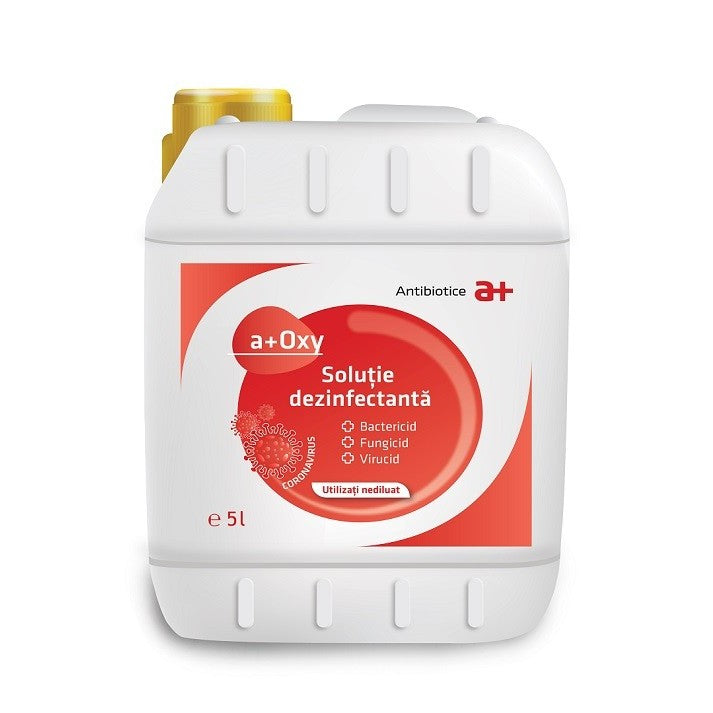 Solutie Dezinfectanta pentru SUPRAFETE, A+ OXY, Bidon 5L - vivimall.ro