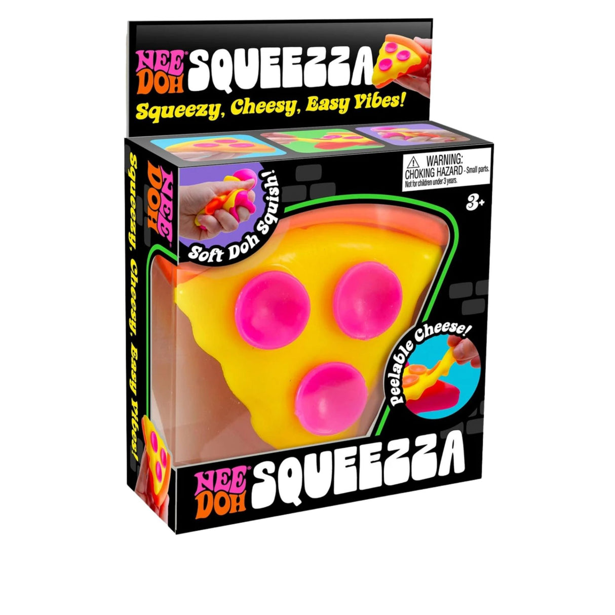 Jucarie Senzoriala Squishy, Flippy, Model Felie de Pizza Squeezza, 1 Bucata, Jucarie Antistres cu Textura Moale pentru Copii/Adulti, Efect Calmant cu Revenire Lenta , 9 x 8.5 cm, Culoare Aleatorie - vivimall.ro