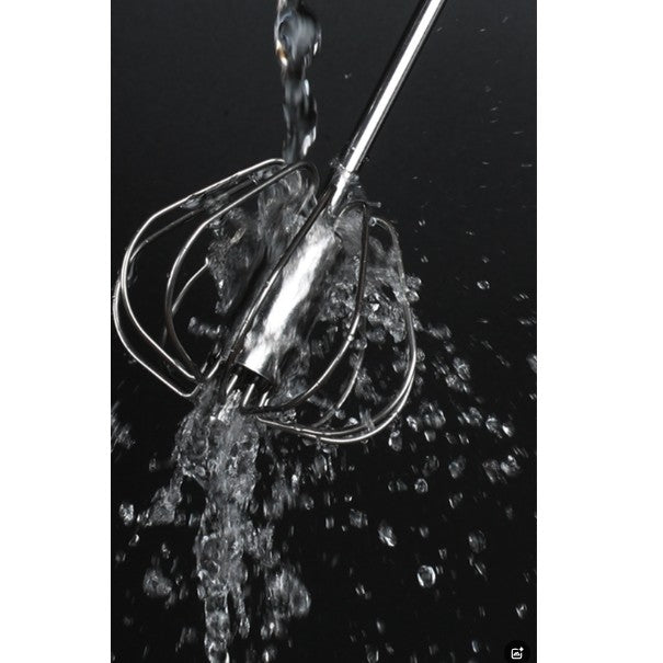 Mixer Manual, Vivimall, pentru Oua Smantana Frisca Aluat, Maner Otel Inoxidabil, Usor de Utilizat si Depozitat, 33 x 7 cm Argintiu - vivimall.ro