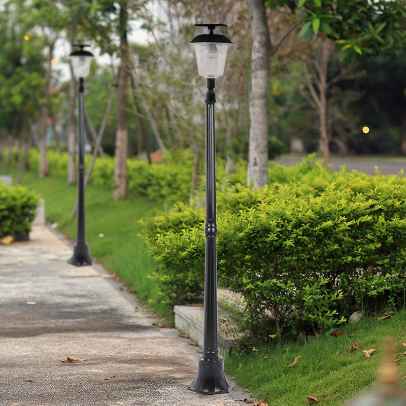 Lampa solara de tip stalp pentru gradina, Vivimall, Alb Cald