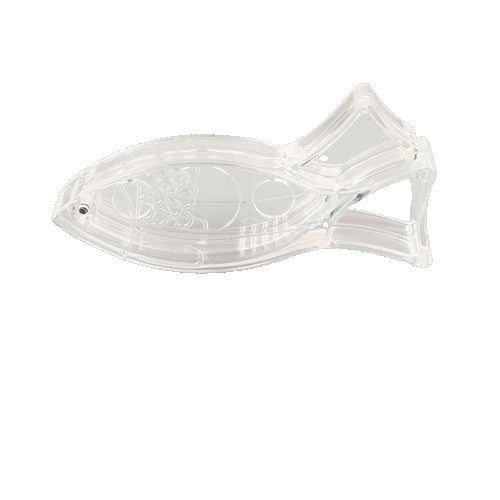 Storcator de Citrice Manual, Vivimall, Rezistente, Usor de Folosit si Depozitat, Durabil, Calitativ, 12x5.2 cm, Model Peste, Transparent - vivimall.ro