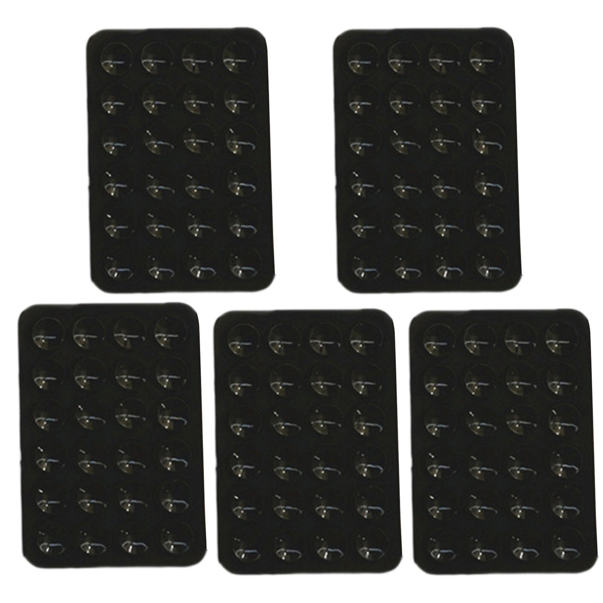 Suport Adeziv Universal, Flippy, pentru Telefon/Tableta, cu 24 Ventuze, potrivit pentru Tik-Tok/Selfie/Vizionare Video, din Silicon, 8 x 5.5 x 1 cm, Negru - vivimall.ro