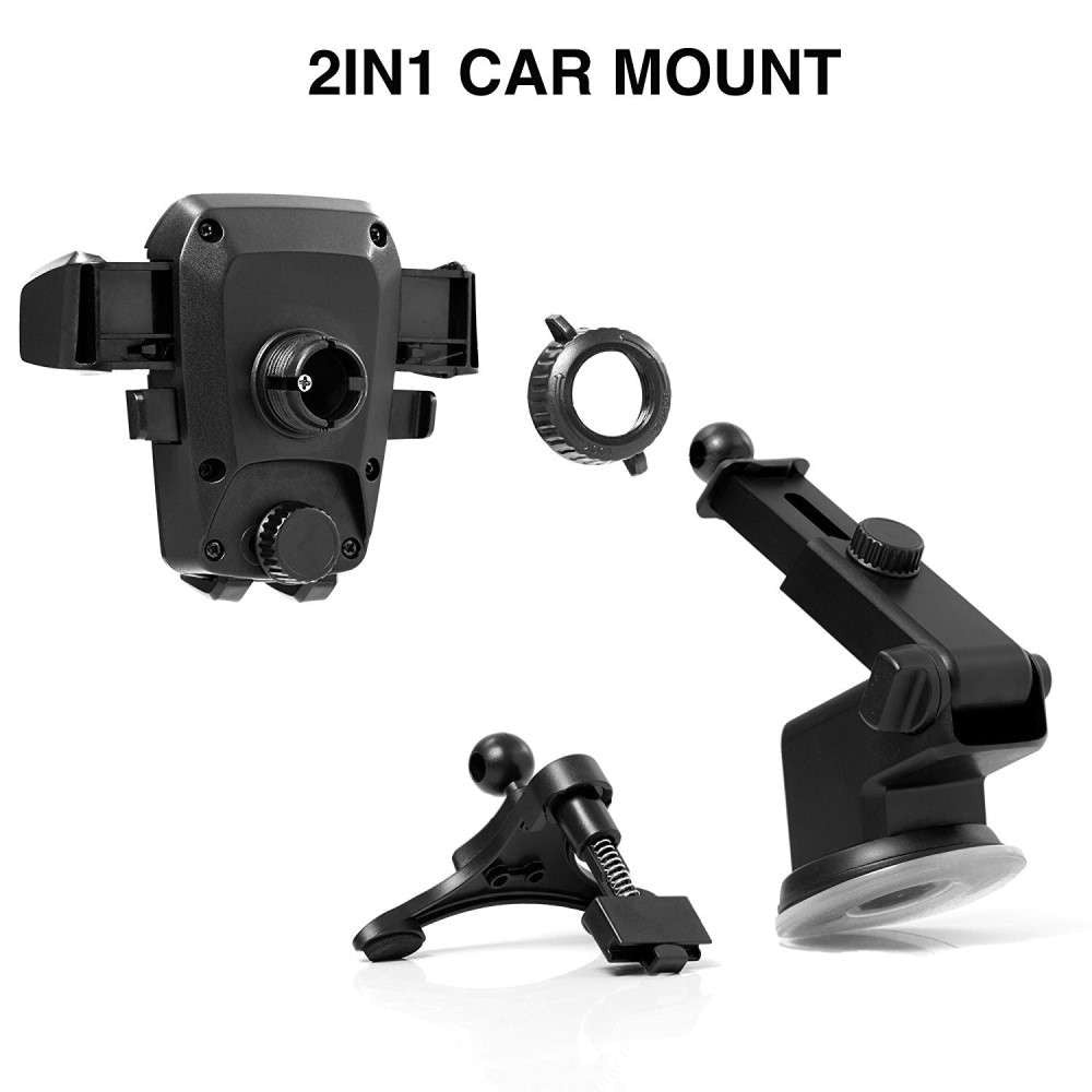 Suport auto Flippy 3rd pentru telefon, Negru - vivimall.ro