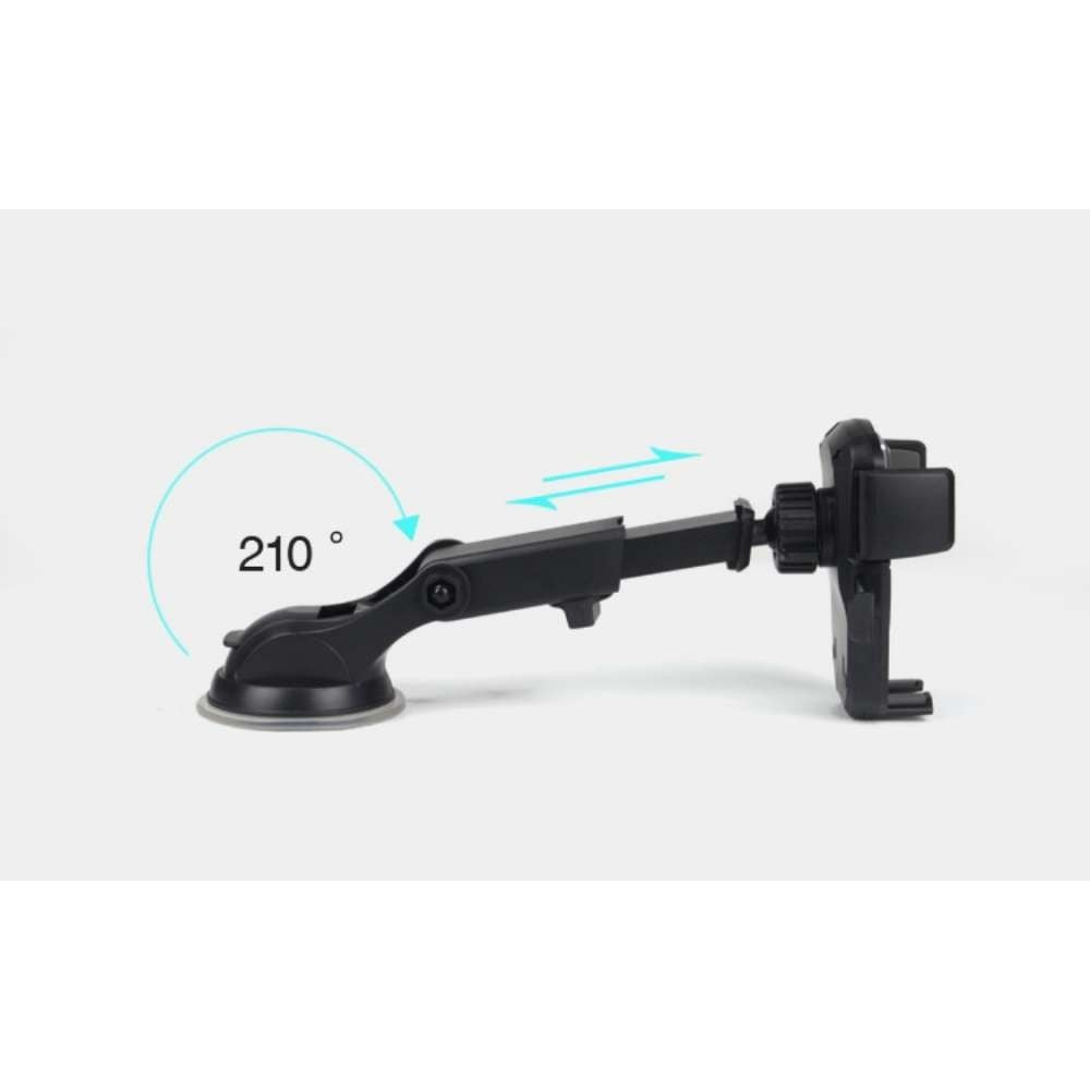 Suport auto Flippy 3rd pentru telefon, Negru - vivimall.ro