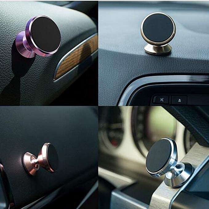 Suport auto Flippy magnetic rotire 360 grade V2 pentru telefon, Negru - vivimall.ro