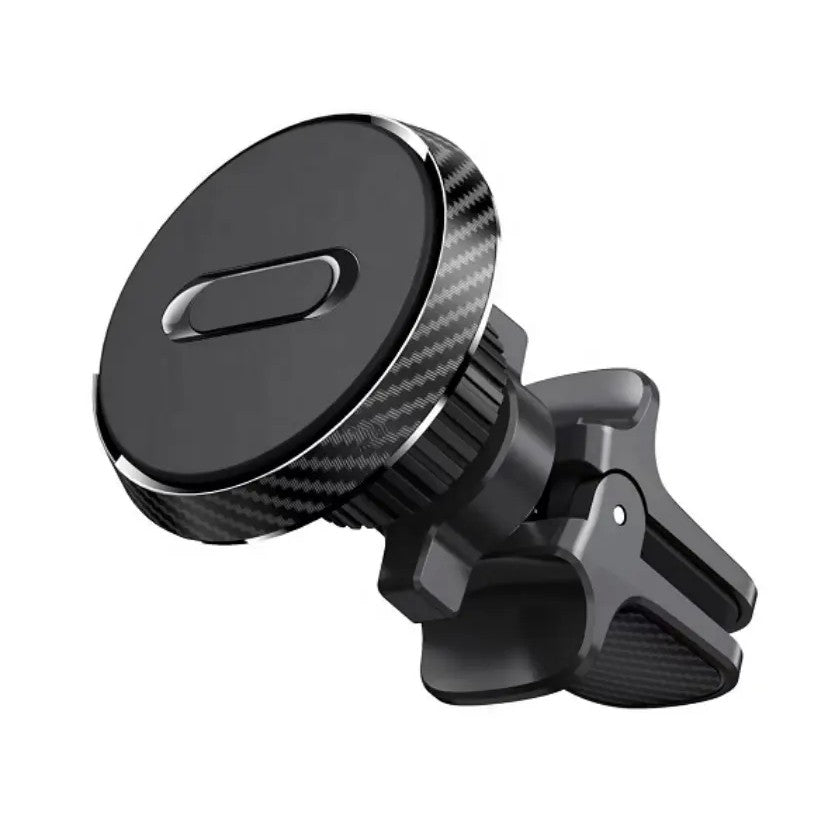 Suport Auto Magnetic Vivimall 360 grade cu prindere de grila de aerisire, 50 mm, Ajustabil, 4 Magneti incorporati, Negru - vivimall.ro