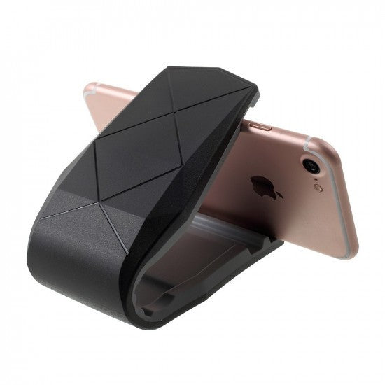 Suport auto pentru telefon A12 Alligator Clip Flippy, Negru - vivimall.ro