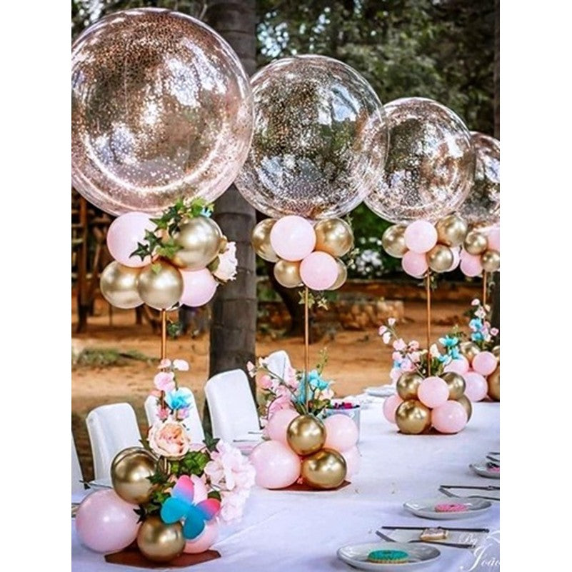 Suport de Masa pentru Baloane, Vivimall, Accesoriu Decorativ, din Plastic, 70 cm, Transparent - vivimall.ro