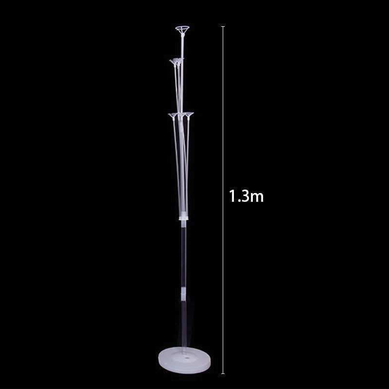 Suport pentru Baloane, Vivimall, cu Trei Straturi, pentru 7 Baloane, 1.3 m, Transparent - vivimall.ro