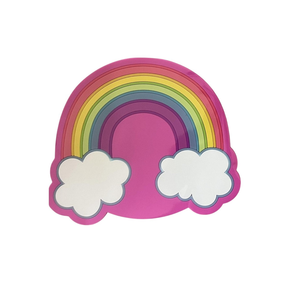 Suport pentru Pahar, Vivimall, Model Curcubeu, din PVC, 18.5 x 18.5 cm, Rezistent la Caldura, Multicolor - vivimall.ro