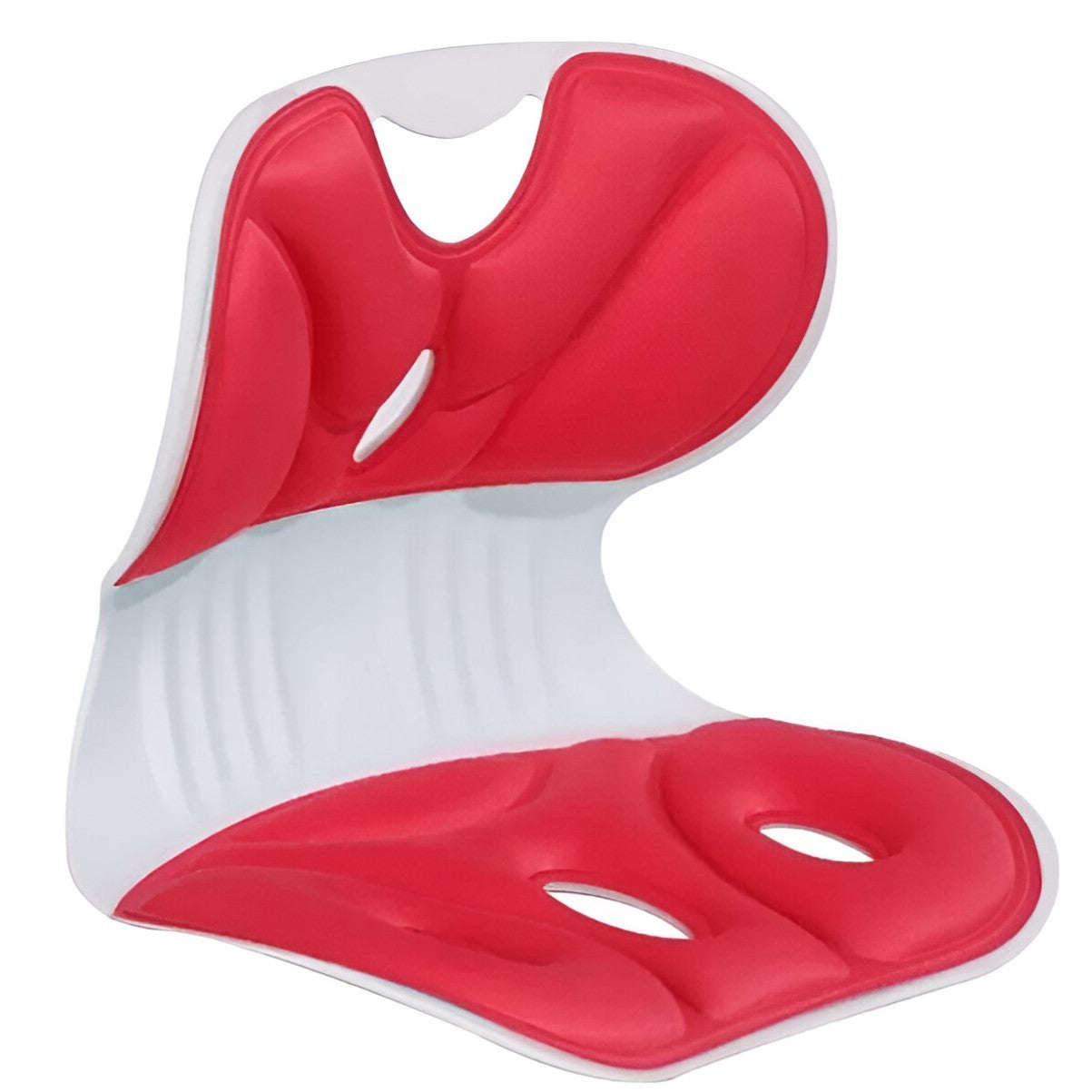 Suport pentru Scaun, Vivimall, pentru Corectarea Posturii, Portabil, Ergonomic, Ameliorare Durere, Respirabil, 36x34x33 cm, Marime L, Rosu - vivimall.ro