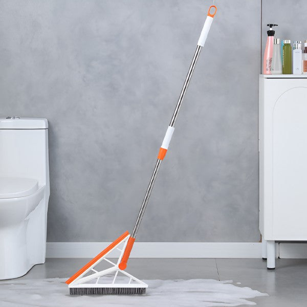 Mop Multifunctional, Vivimall, Portocaliu, cu Racleta din Silicon, Maner Telescopic, Curatarea Eficienta a Tuturor Suprafetelor - vivimall.ro