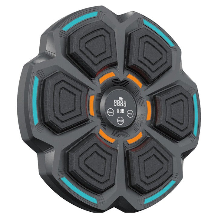 Tinta Lovituri Box Montabil pe Perete, Vivimall, Negru, Difuzor, Bluetooth, Iluminare LED, 41.5 x 6.5 x 42 cm, Manusi Incluse - vivimall.ro