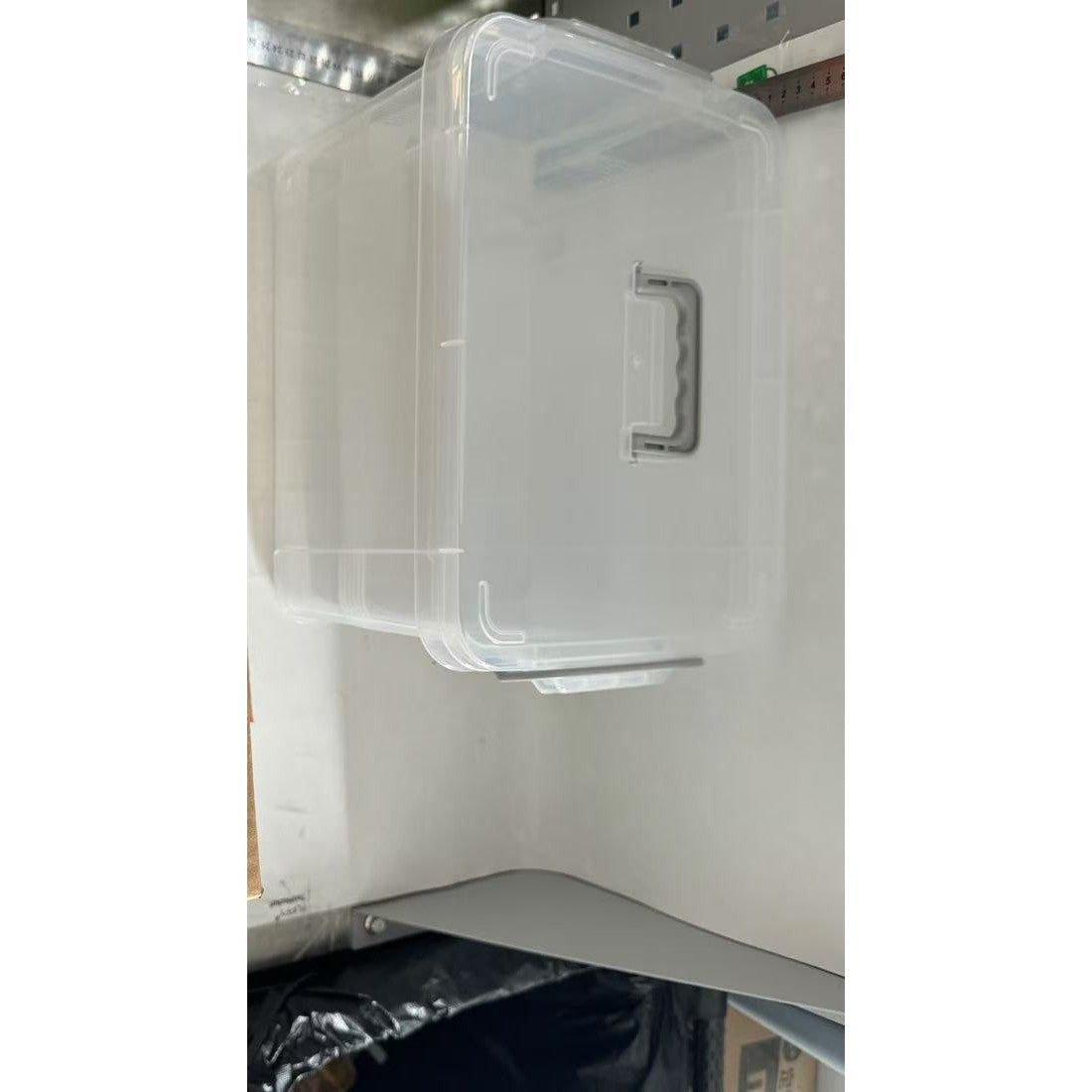 Cutie De Depozitare, Vivimall, Tip Valiza, pentru Alimente, Jucarii, Accesorii, Transparenta, Marime M, 31.5x23x19 cm - vivimall.ro