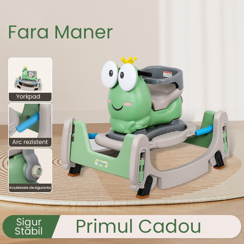 Masinuta Balansor Multifunctionala pentru Copii, Vivimall, Model Cal Scooter de tip Masinuta Balansor, Varsta 1-3 ani, 84 x 80 x 58 cm, fara Maner, Verde - vivimall.ro