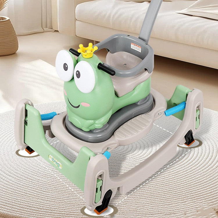 Masinuta Balansor Multifunctionala pentru Copii, Vivimall, Model Cal Scooter de tip Masinuta Balansor, Varsta 1-3 ani, 93 x 80 x 58 cm, cu Maner, Verde - vivimall.ro