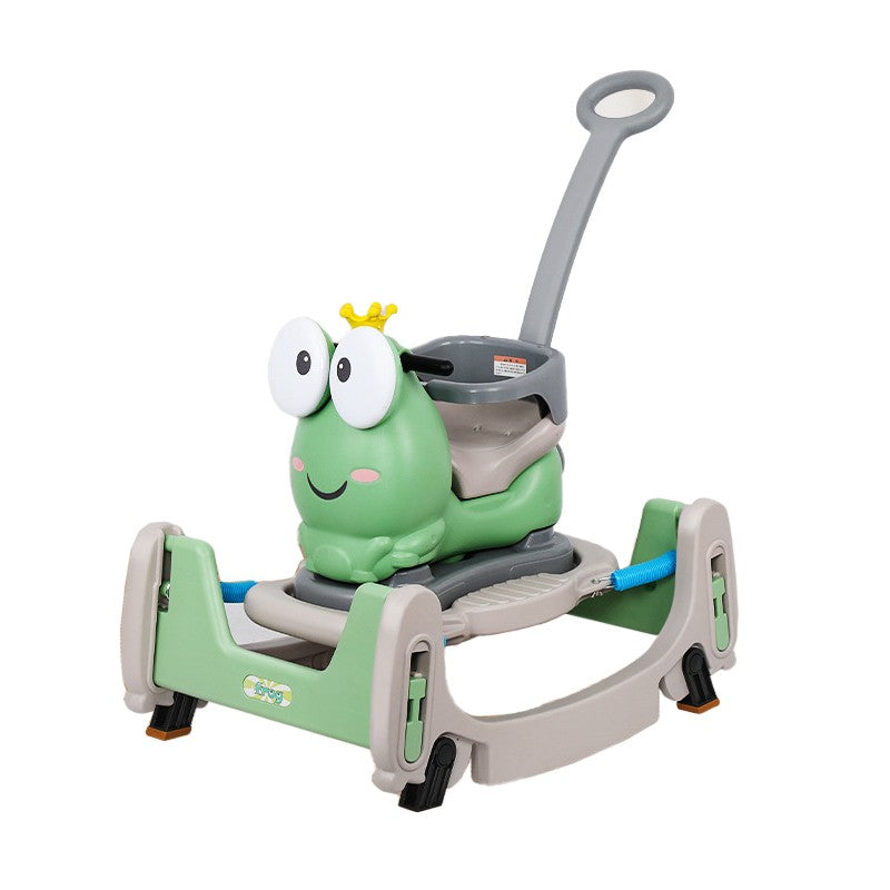 Masinuta Balansor Multifunctionala pentru Copii, Vivimall, Model Cal Scooter de tip Masinuta Balansor, Varsta 1-3 ani, 93 x 80 x 58 cm, cu Maner, Verde - vivimall.ro