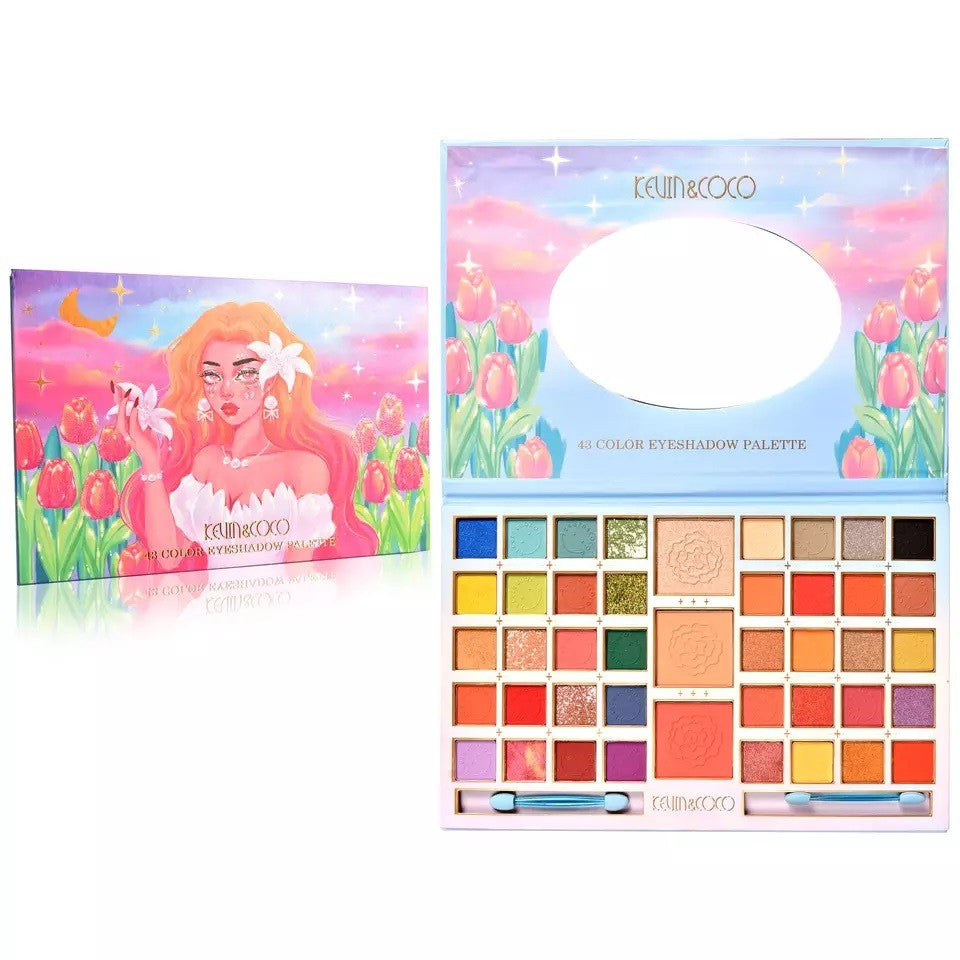 Trusa De Machiaj, Paleta De Farduri Kevin&Coco Cu 43 De Culori Pigmentate - vivimall.ro