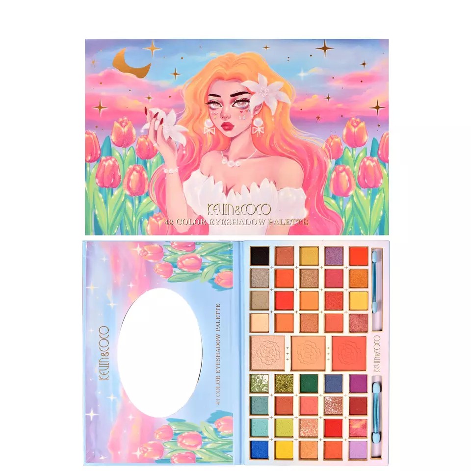 Trusa De Machiaj, Paleta De Farduri Kevin&Coco Cu 43 De Culori Pigmentate - vivimall.ro
