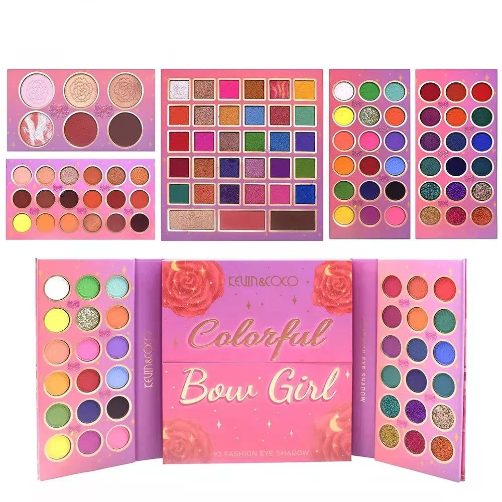 Trusa de machiaj, paleta de farduri Kevin&Coco cu 93 de culori pigmentate, Flippy - vivimall.ro