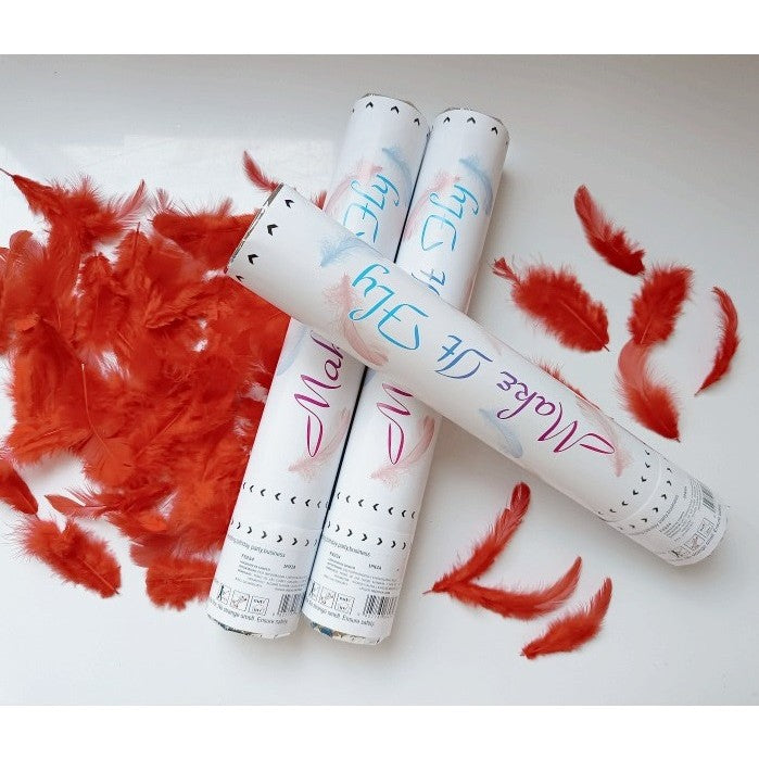 Tub de Confetti, Vivimall, Model Pene, 27 cm, Make It Fly, Rosu - vivimall.ro