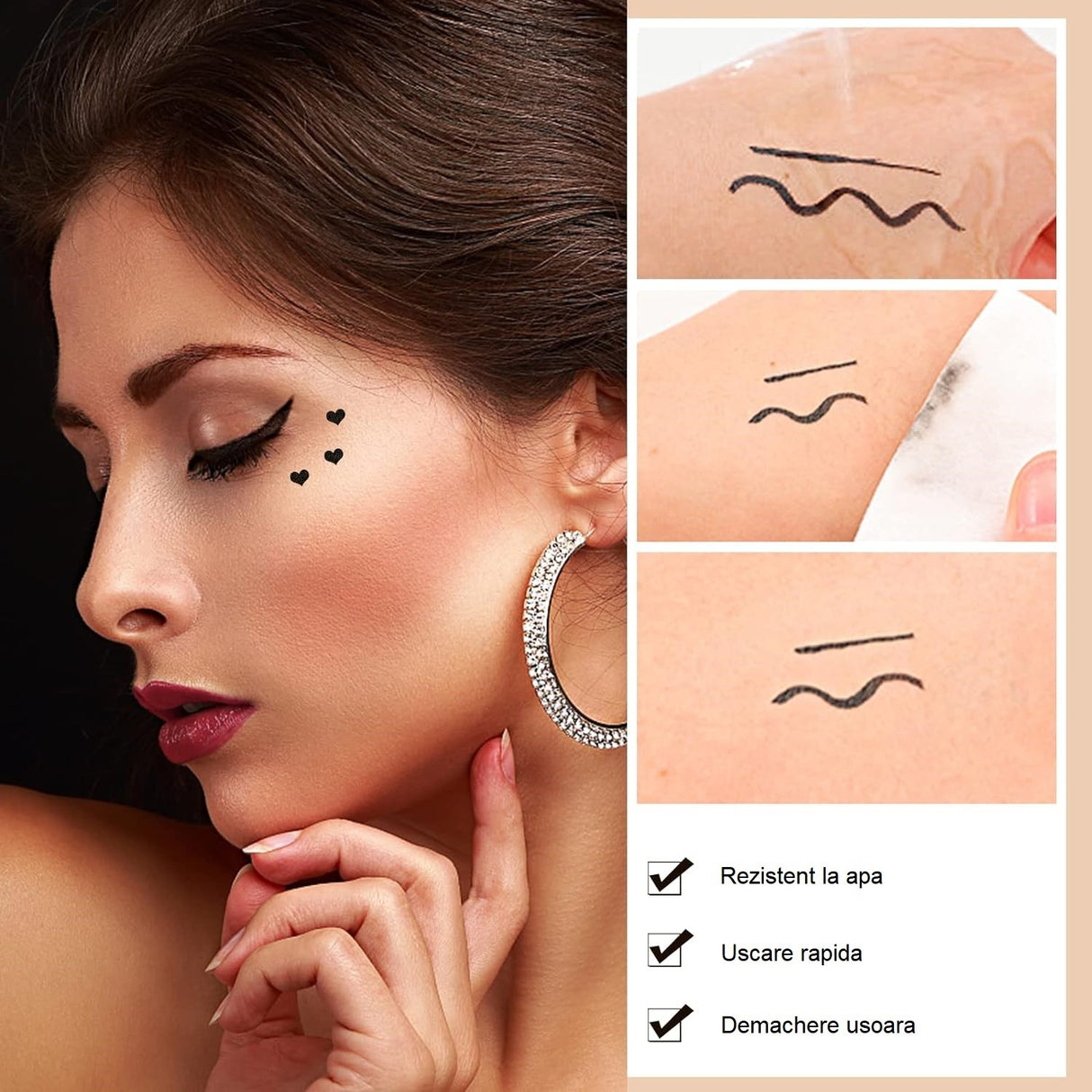 Eyeliner Si Stampila Inima | HeartPrint - vivimall.ro