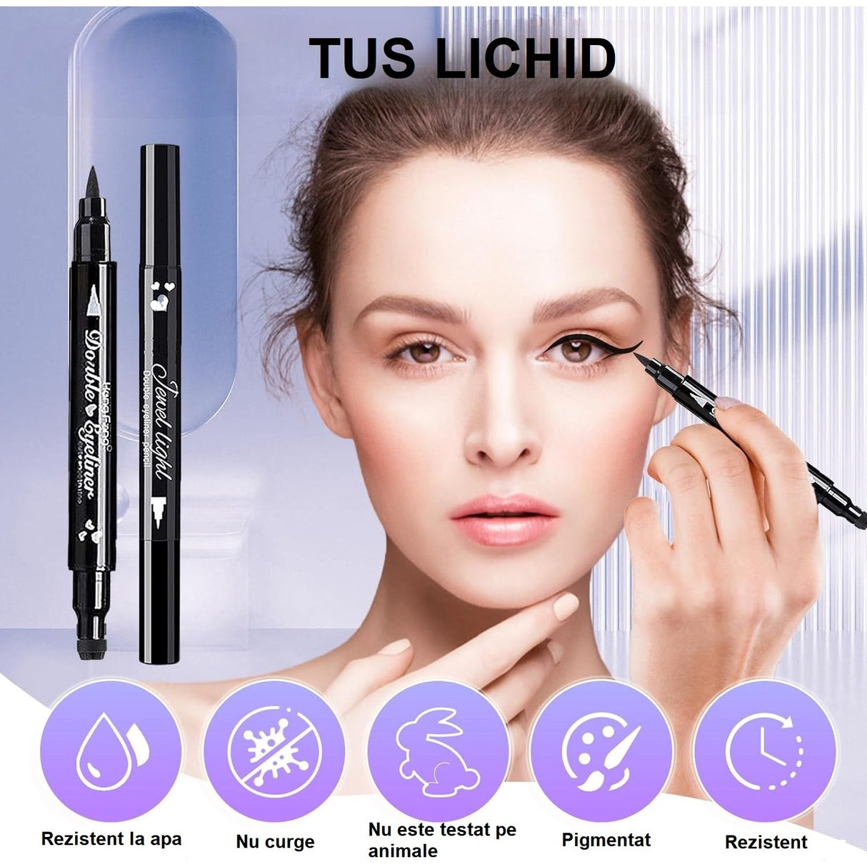 Eyeliner Si Stampila Inima | HeartPrint - vivimall.ro