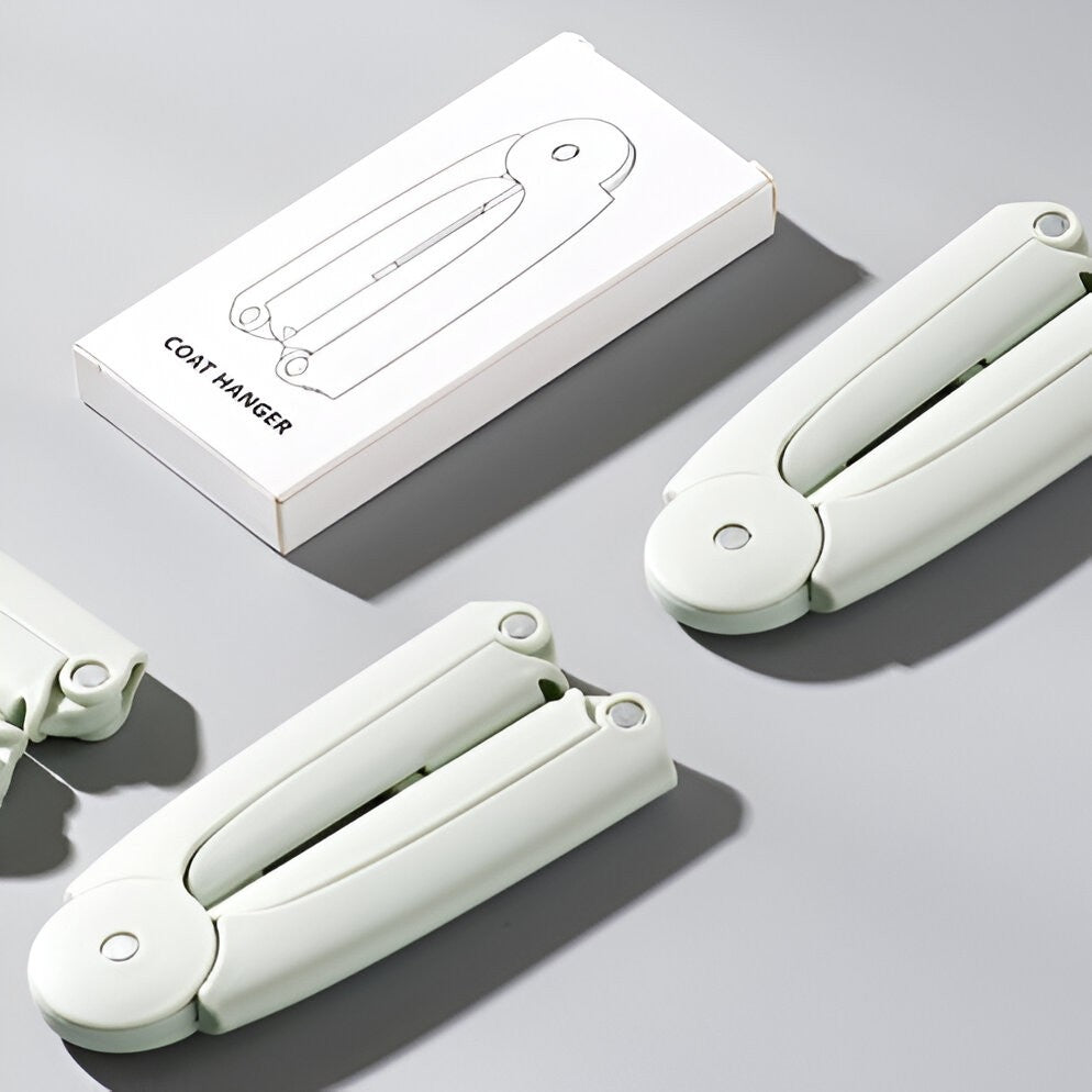 Umeraș Pliabil De Călătorie, Mini Cuier Portabil Pentru Haine, Suport De Uscare, 14 x 7 x 1,4 cm - vivimall.ro