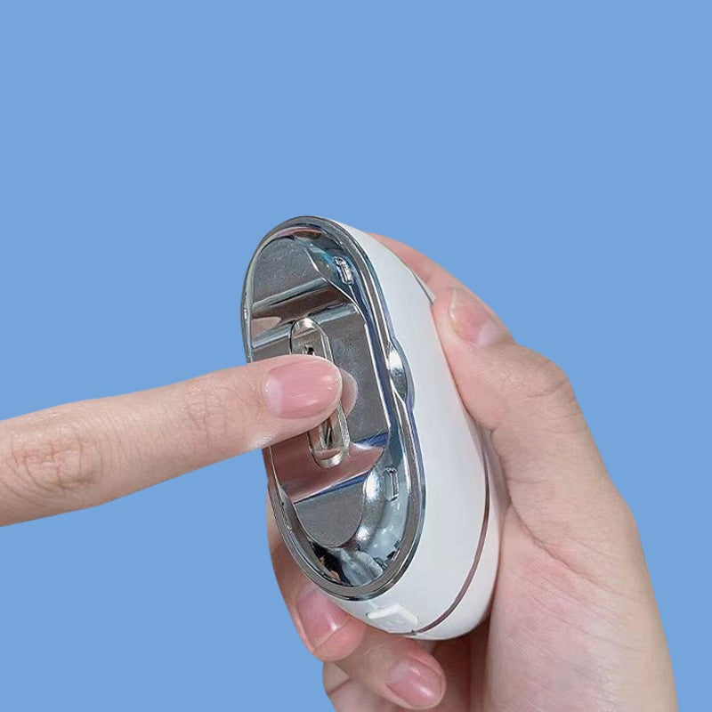 Unghiera Electrica, Vivimall, Aparat de Tuns Unghiile pentru Copii si Adulti, Portabila cu 2 Baterii AA, Zgomot redus 50 db, 7.4 x 7.3 x 3 cm, Alba - vivimall.ro