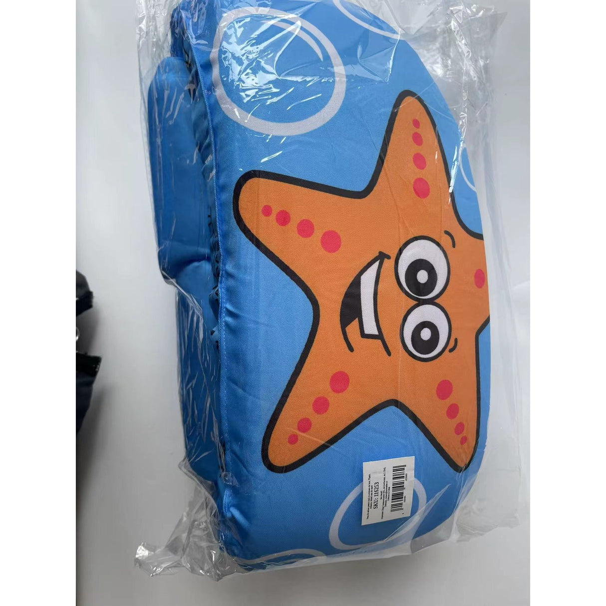 Vesta de salvare pentru copii cu aripioare de inot, Vivimall, Albastru, Model stea de mare - vivimall.ro