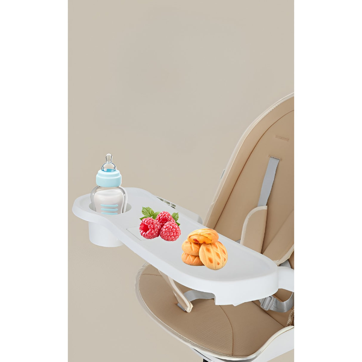 Carucior Sport Vivimall 3in1, 6-36 Luni, Reversibil, Pliabil, Tavita pentru Masa, Pozitie de Somn, Centura de Siguranta, Roti 360, Suport Pahar, Copertina pentru Soare, 32x63x95cm, Crem Model Jungla - vivimall.ro