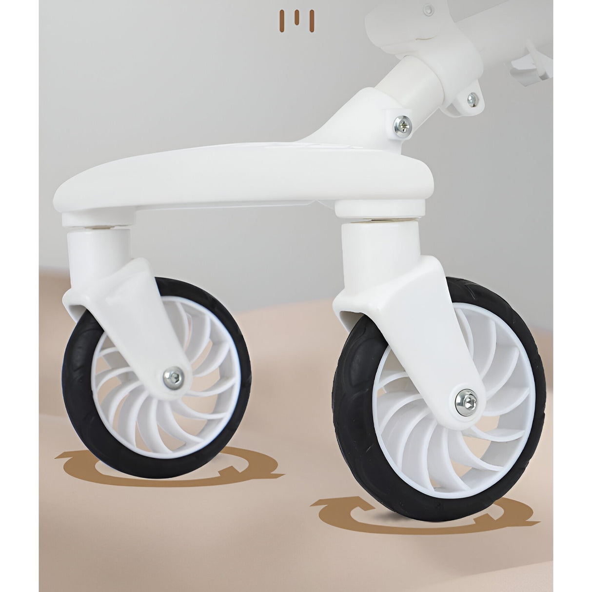 Carucior Sport Vivimall 3in1, 6-36 Luni, Reversibil, Pliabil, Tavita pentru Masa, Pozitie de Somn, Centura de Siguranta, Roti 360, Suport Pahar, Copertina pentru Soare, 32x63x95cm, Crem Model Jungla - vivimall.ro