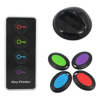 Dispozitiv Anti-Pierdere, Vivimall, 4 Receptoare cu Telecomanda, 120 (dB), Emitator cu Lanterna, Multicolor - vivimall.ro
