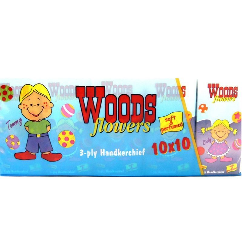 Woods Batiste Igienice 10 buc 3STRATURI